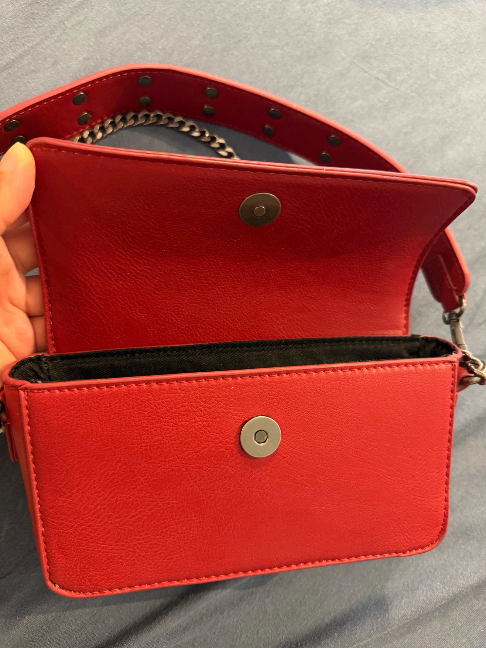 Bolso cruzado rojo burdeos – photo 3